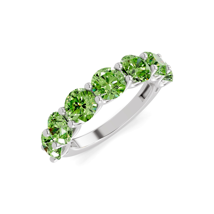 10kt White Gold Raquel Round Lab Diamond Anniversary Band (1 Ct. Tw.) right