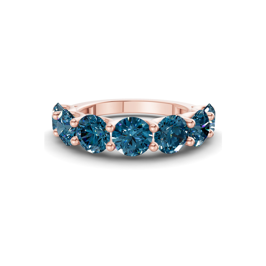 10kt Rose Gold Raquel Round Lab Diamond Anniversary Band (3 Ct. Tw.) front image