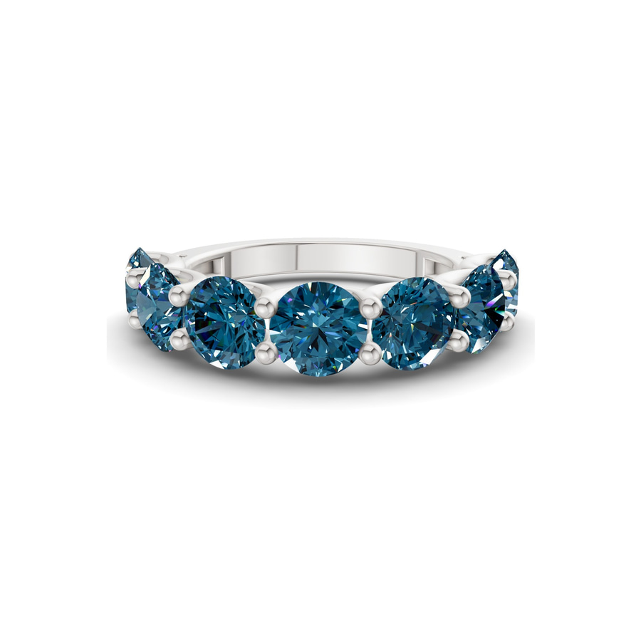 14kt White Gold Raquel Round Lab Diamond Anniversary Band (1 Ct. Tw.) front image