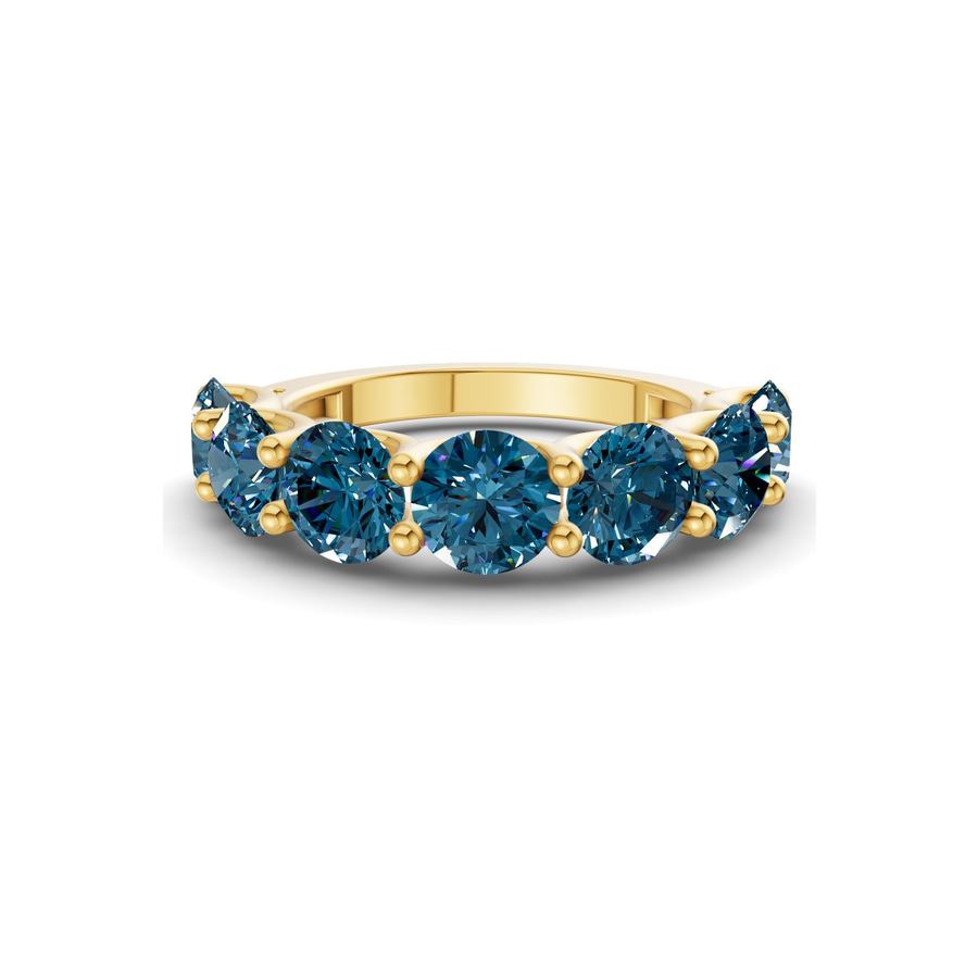 10kt Yellow Gold Raquel Round Lab Diamond Anniversary Band (1 Ct. Tw.) front image