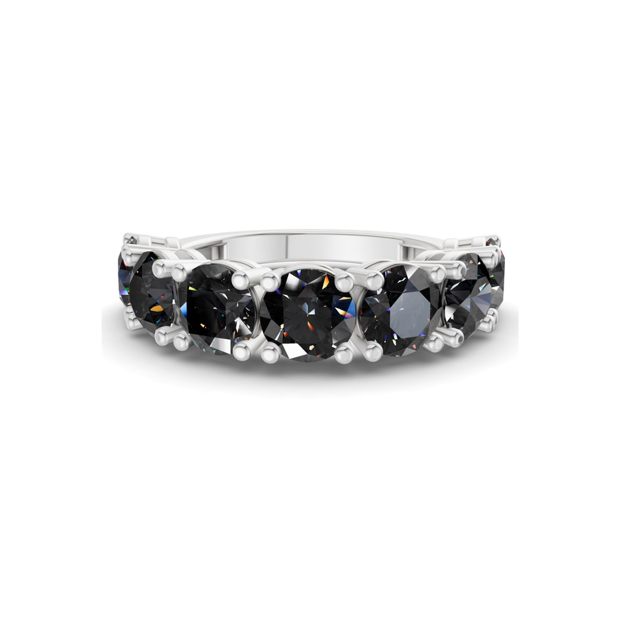 Platinum Adela Round Lab Diamond Anniversary Band (3 Ct. Tw.) front image