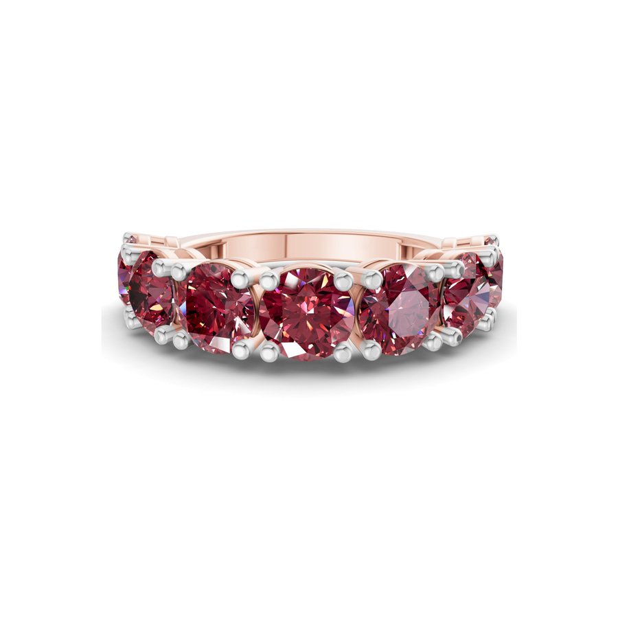 10kt Rose Gold Adela Round Lab Diamond Anniversary Band (3 Ct. Tw.) front image