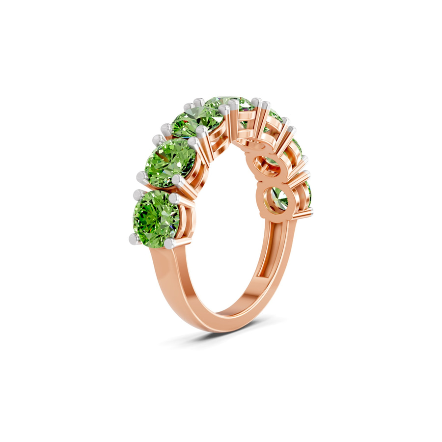 14ct Rose Gold Adela Round Lab Diamond Anniversary Band (2 Ct. Tw.) left
