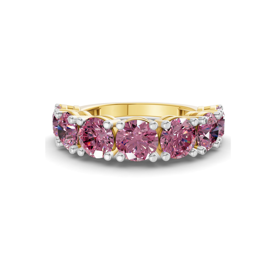 9ct Yellow Gold Adela Round Lab Diamond Anniversary Band (1 Ct. Tw.) front image