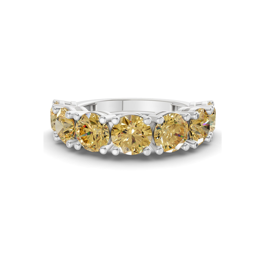 Platinum Adela Round Lab Diamond Anniversary Band (3 Ct. Tw.) front image