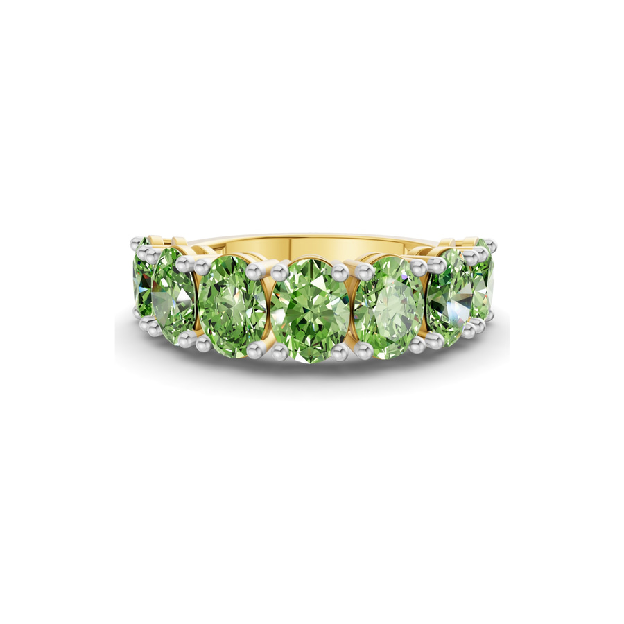 10kt Yellow Gold Blanca Oval Lab Diamond Anniversary Band (1 Ct. Tw.) front image