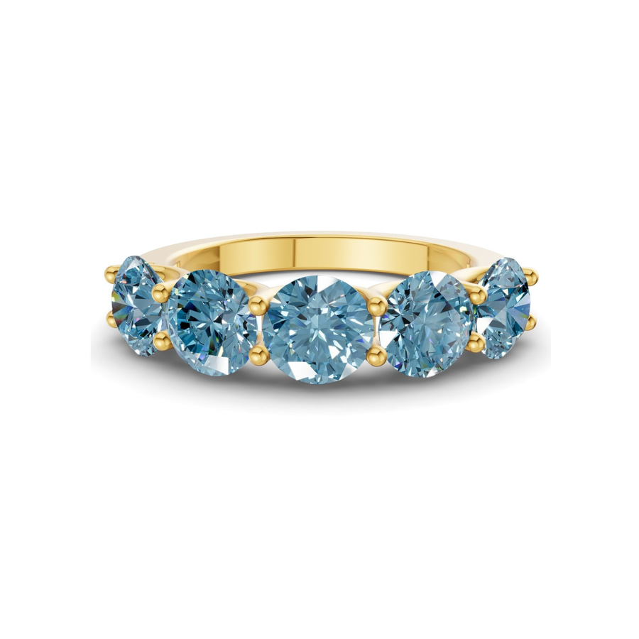 14kt Yellow Gold Camille Round Lab Diamond Anniversary Band (6 Ct. Tw.) front image