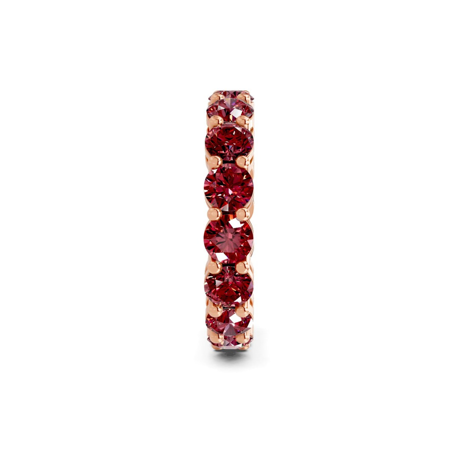 10kt Rose Gold Elysia Round Lab Diamond Eternity Ring (5 Ct. Tw.) standing product image one