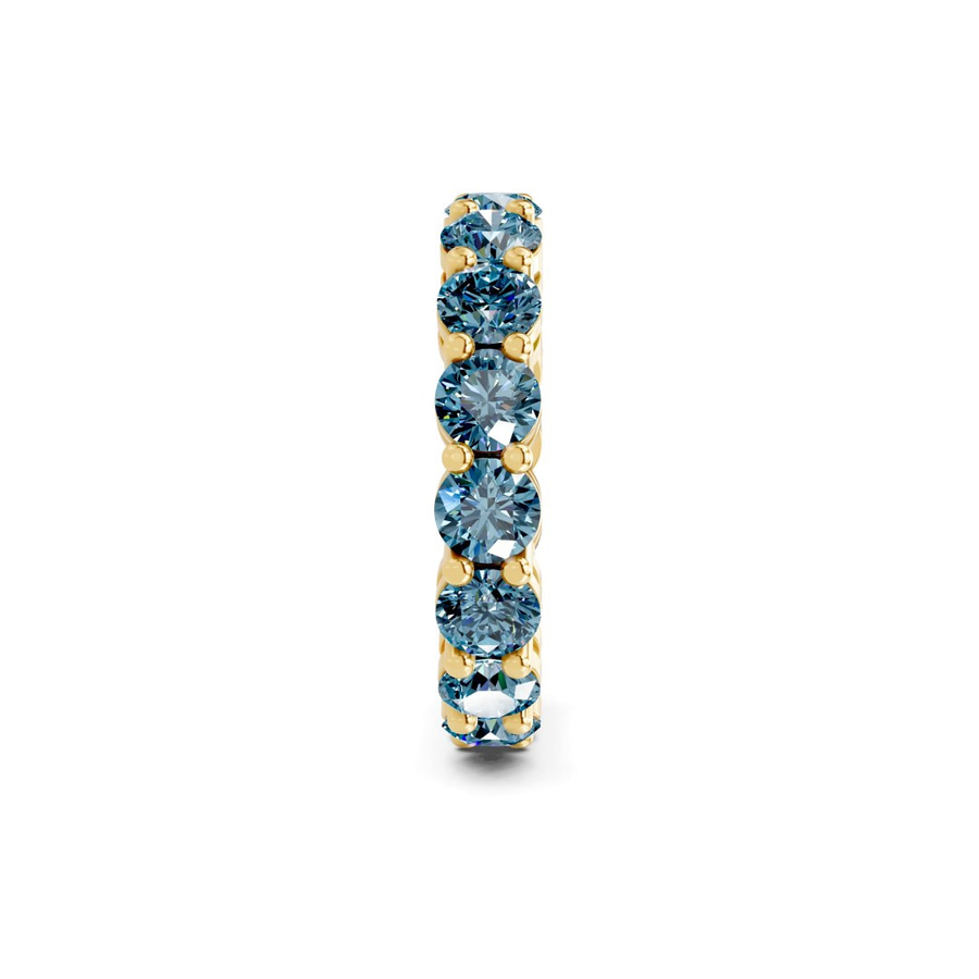 14ct Yellow Gold Elysia Round Lab Diamond Eternity Ring (2 Ct. Tw.) standing product image one