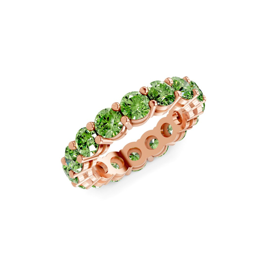 9ct Rose Gold Elysia Round Lab Diamond Eternity Ring (3 Ct. Tw.) side right image one