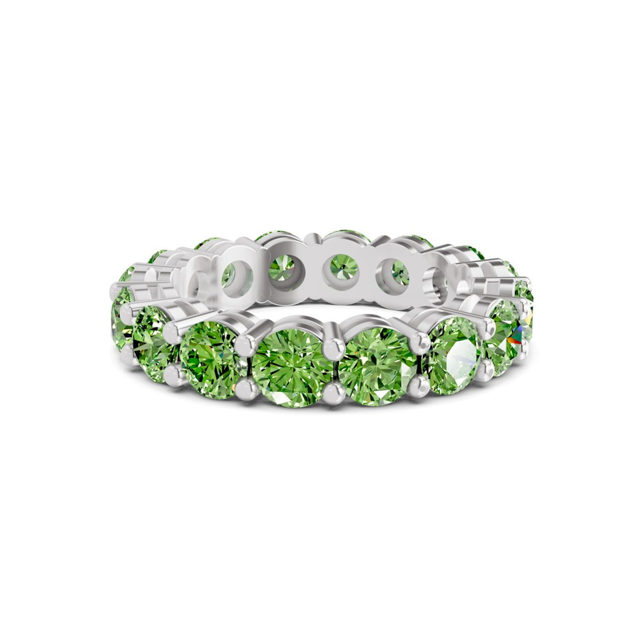10kt White Gold Elysia Round Lab Diamond Eternity Ring (1 Ct. Tw.) front image