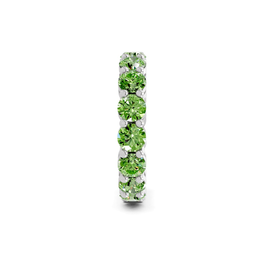9ct White Gold Elysia Round Lab Diamond Eternity Ring (9 Ct. Tw.) standing product image one