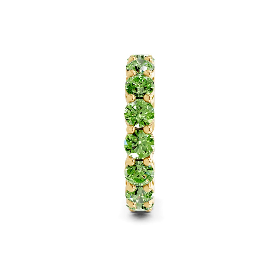 10kt Yellow Gold Elysia Round Lab Diamond Eternity Ring (7 Ct. Tw.) standing product image one