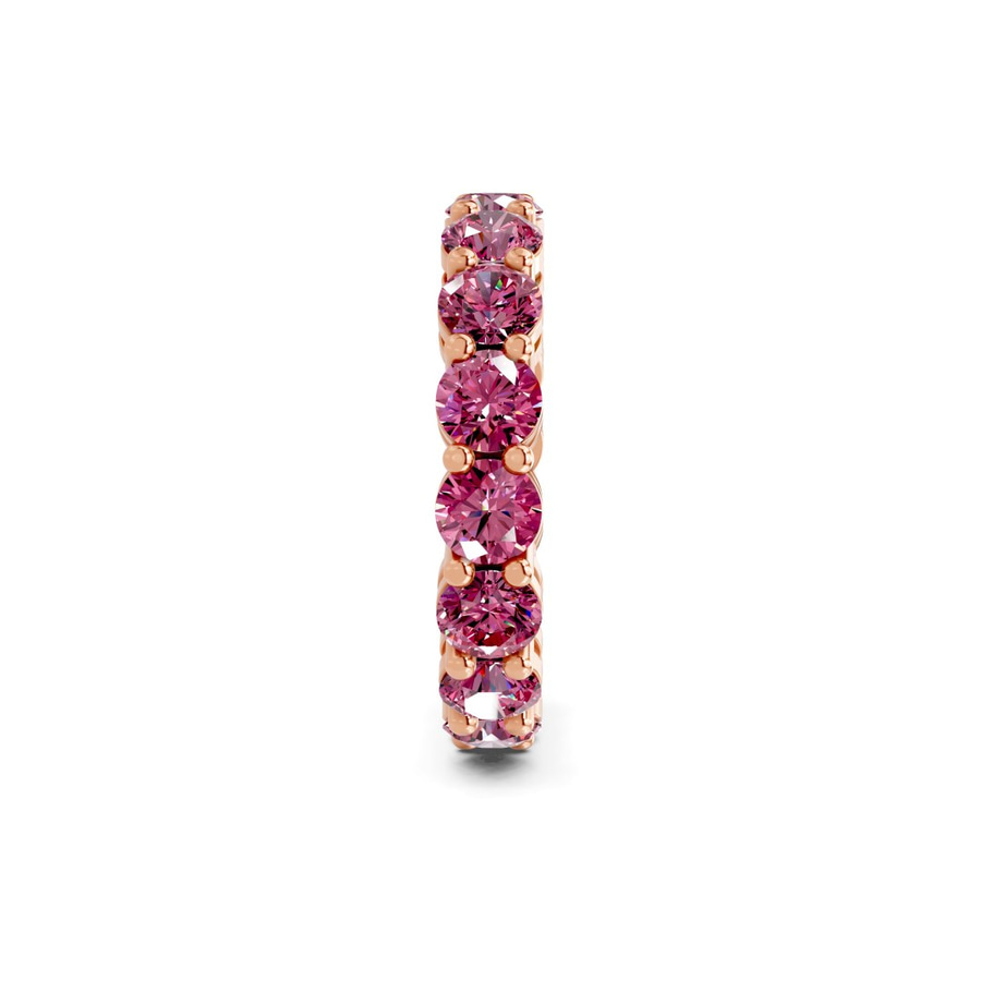 9ct Rose Gold Elysia Round Lab Diamond Eternity Ring (2 Ct. Tw.) standing product image one