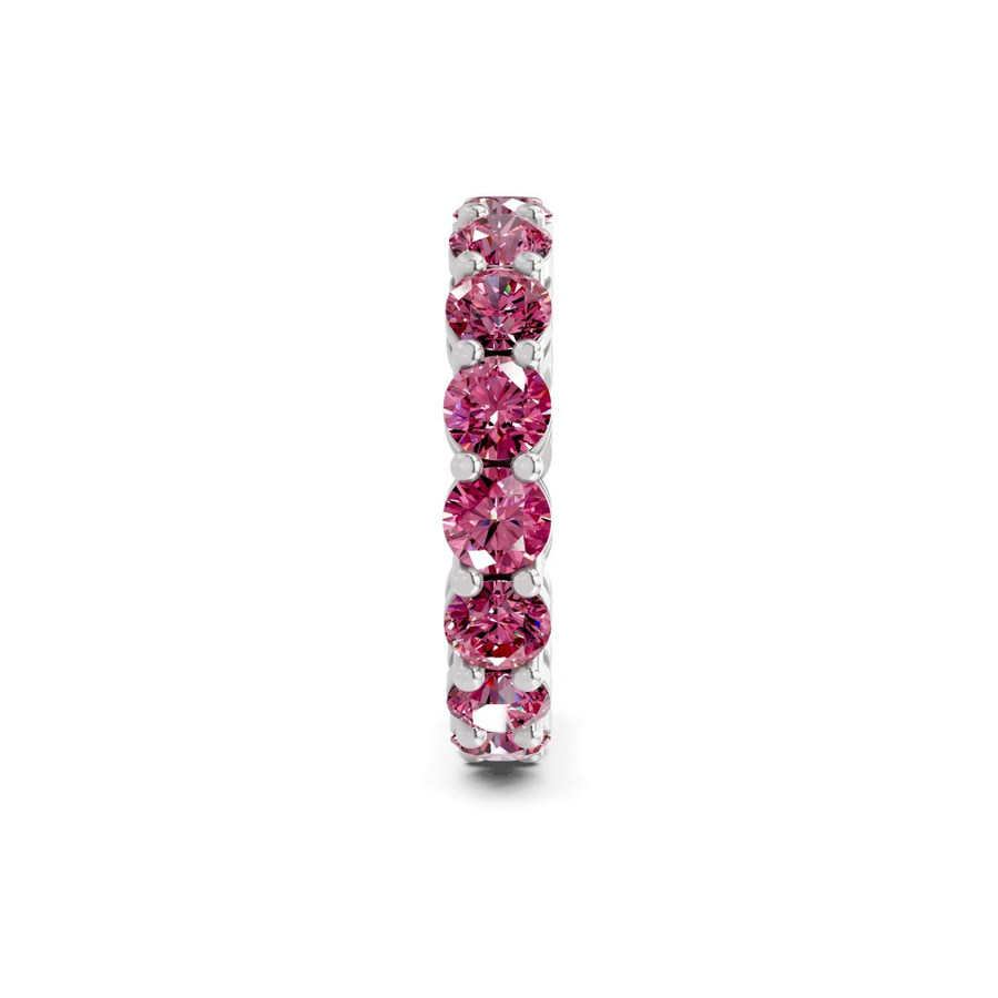 14ct White Gold Elysia Round Lab Diamond Eternity Ring (6 Ct. Tw.) standing product image one