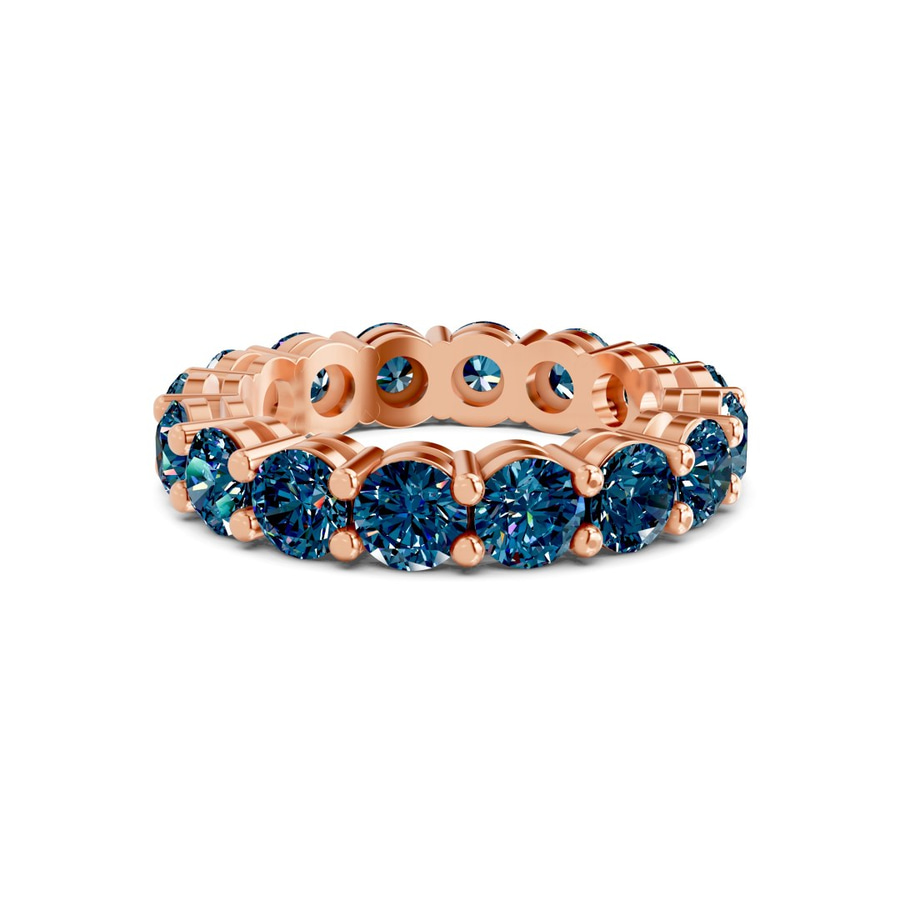 14kt Rose Gold Elysia Round Lab Diamond Eternity Ring (2 Ct. Tw.) front image