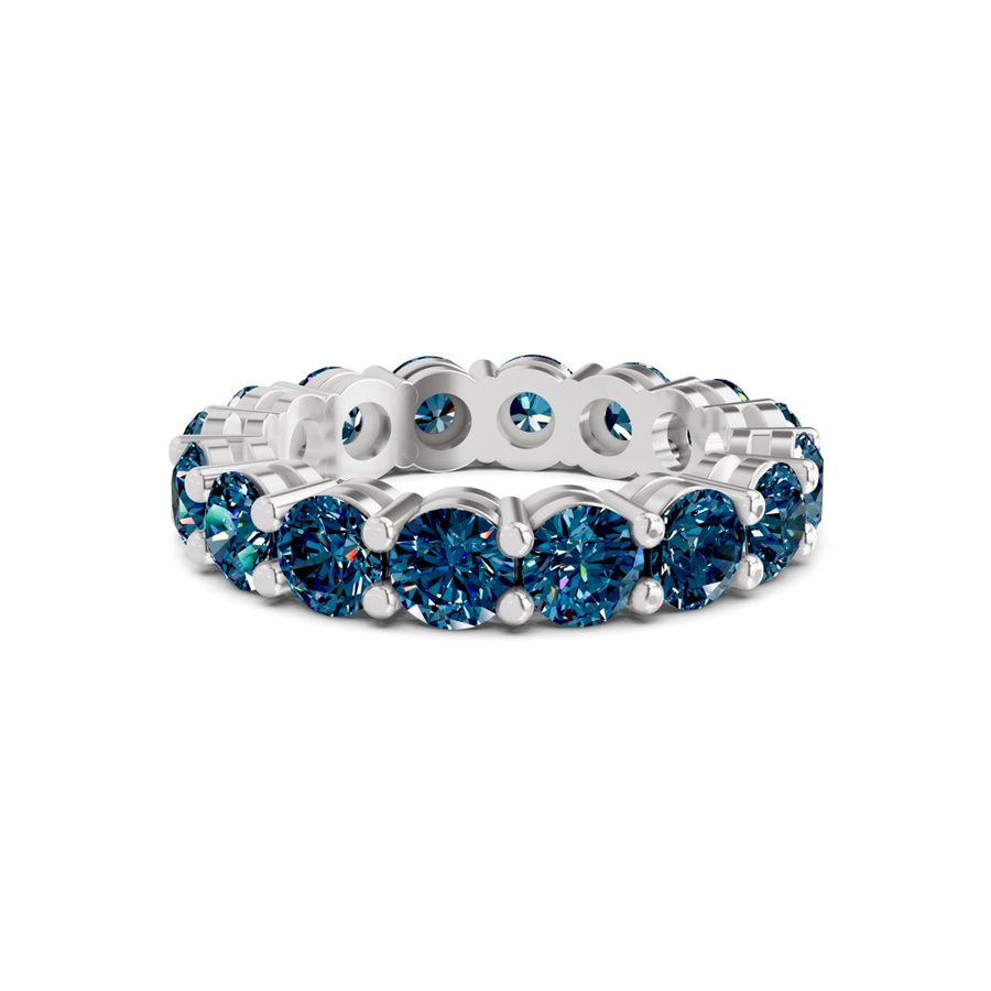 Platinum Elysia Round Lab Diamond Eternity Ring (1 Ct. Tw.) front image