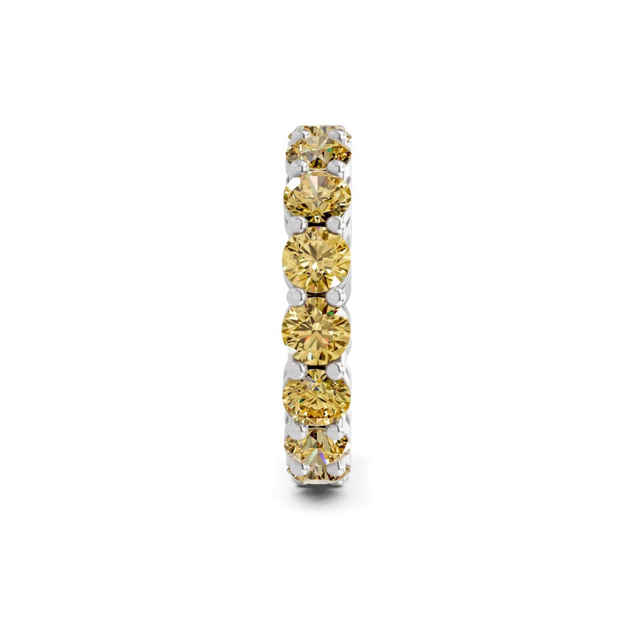 14kt White Gold Elysia Round Lab Diamond Eternity Ring (7 Ct. Tw.) standing product image one