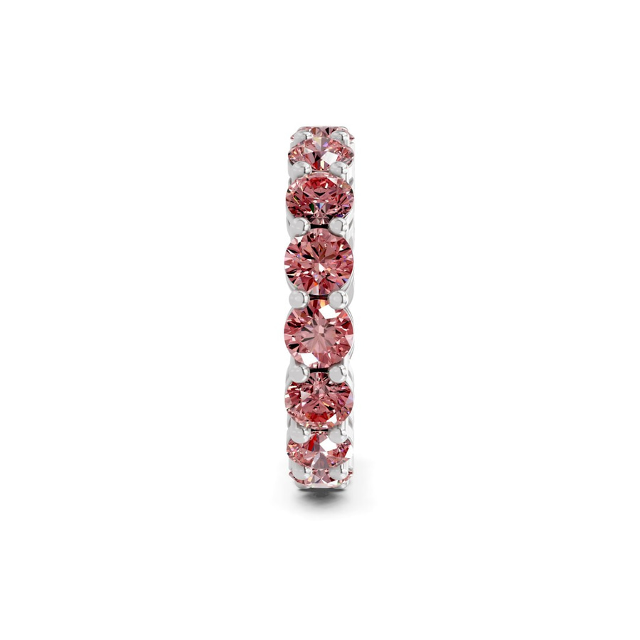 14ct White Gold Elysia Round Lab Diamond Eternity Ring (9 Ct. Tw.) standing product image one