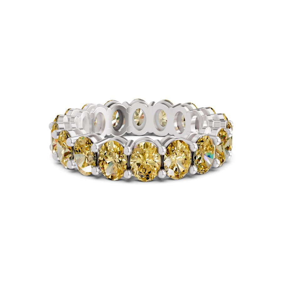 14kt White Gold Camila Oval Lab Diamond Eternity Ring (6 Ct. Tw.) front image