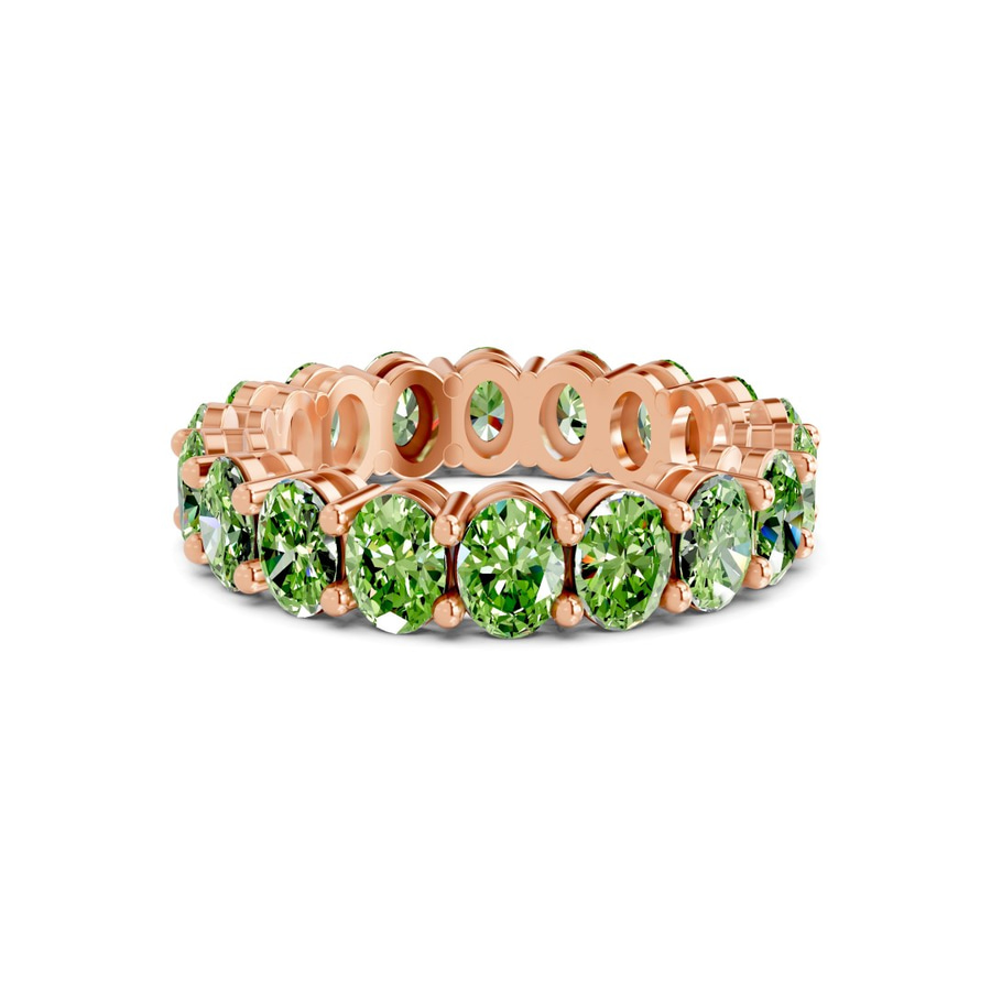 10kt Rose Gold Camila Oval Lab Diamond Eternity Ring (8 Ct. Tw.) front image