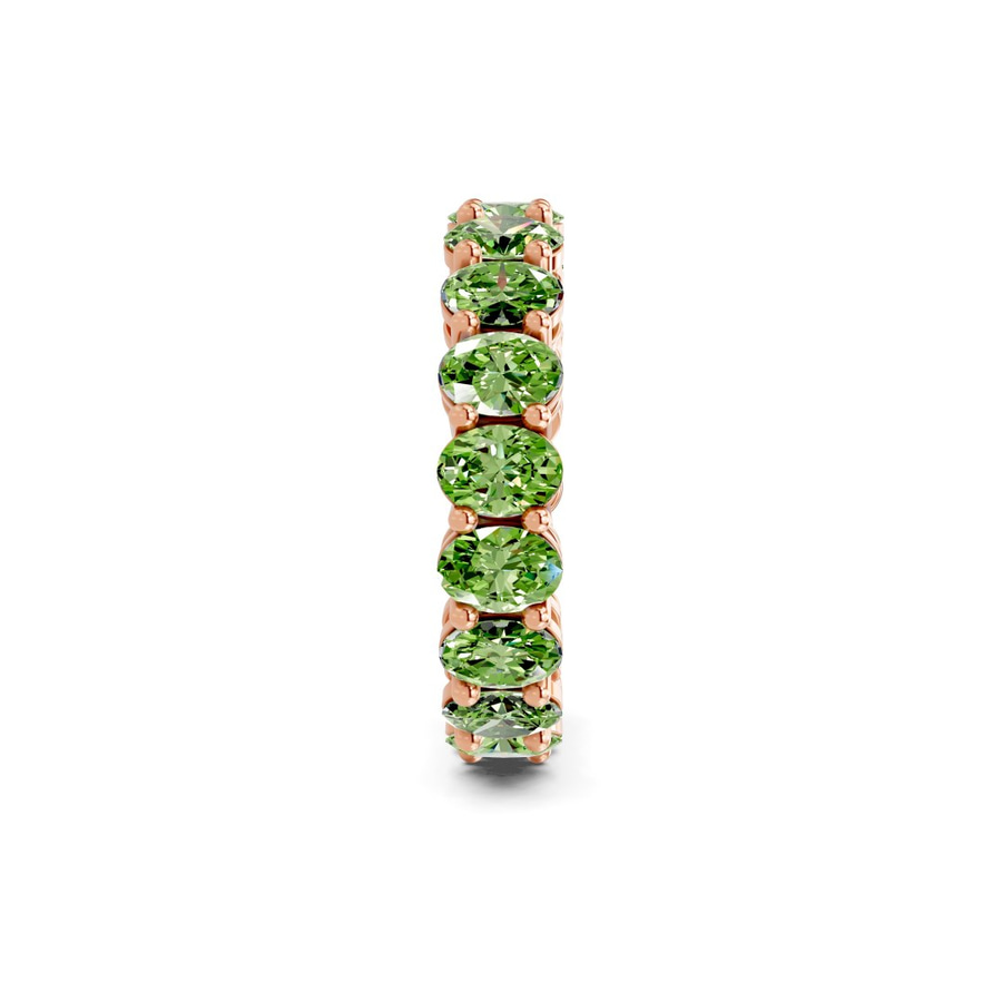 10kt Rose Gold Camila Oval Lab Diamond Eternity Ring (8 Ct. Tw.) standing product image one