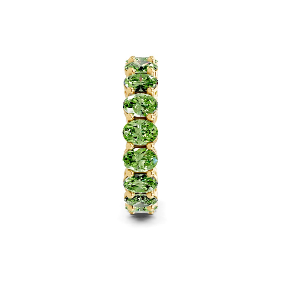 14kt Yellow Gold Camila Oval Lab Diamond Eternity Ring (5 Ct. Tw.) standing product image one