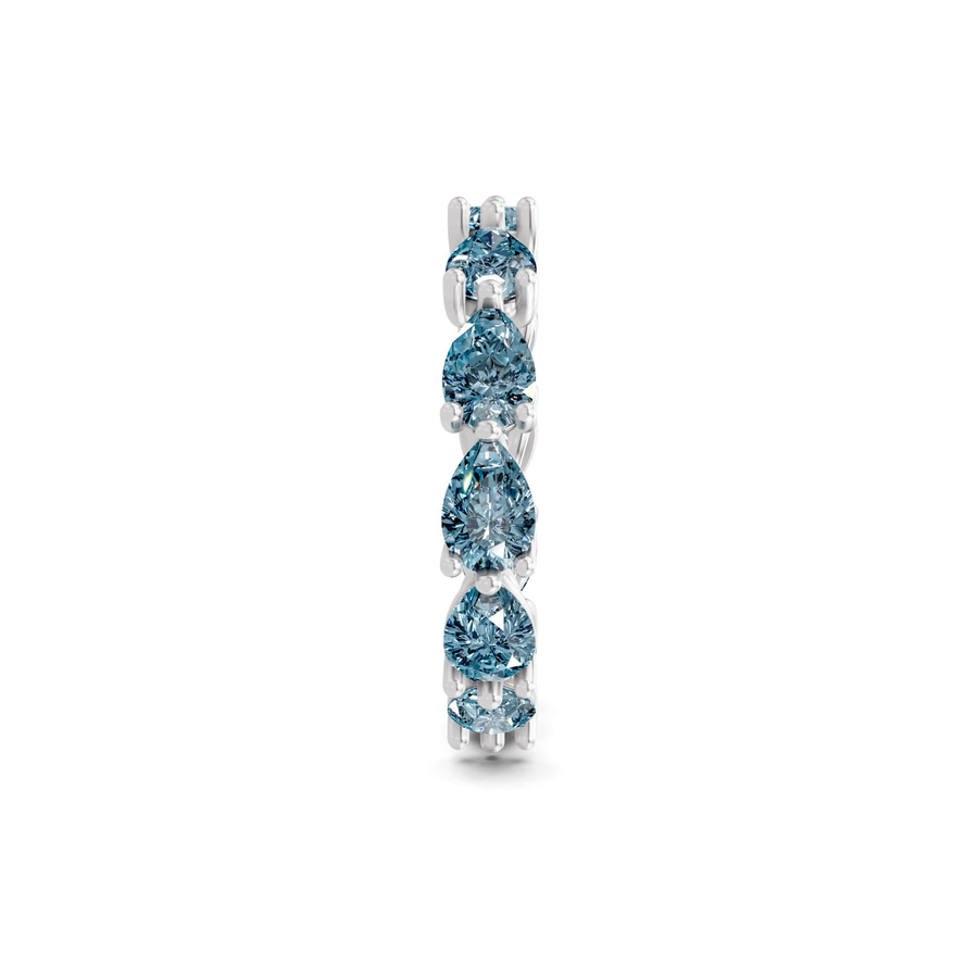 Platinum Lily Pear Lab Diamond Eternity Ring (2 Ct. Tw.) left