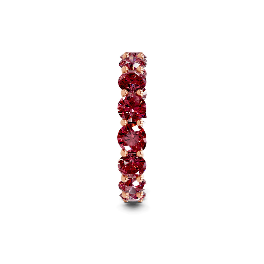 14kt Rose Gold Neveah Round Lab Diamond Eternity Ring (8 Ct. Tw.) left