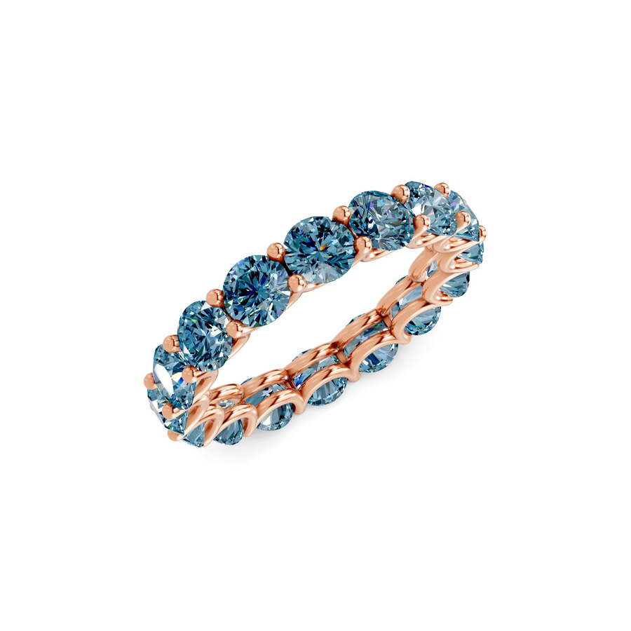 14kt Rose Gold Neveah Round Lab Diamond Eternity Ring (1 Ct. Tw.) right