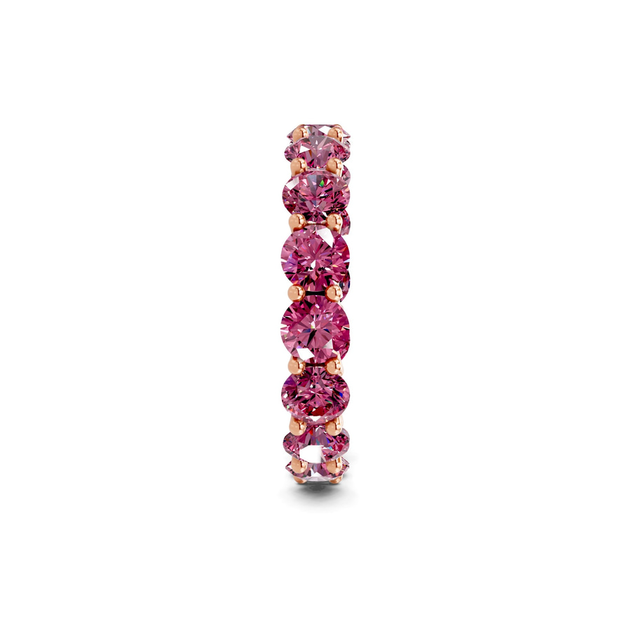 10kt Rose Gold Neveah Round Lab Diamond Eternity Ring (2 Ct. Tw.) left
