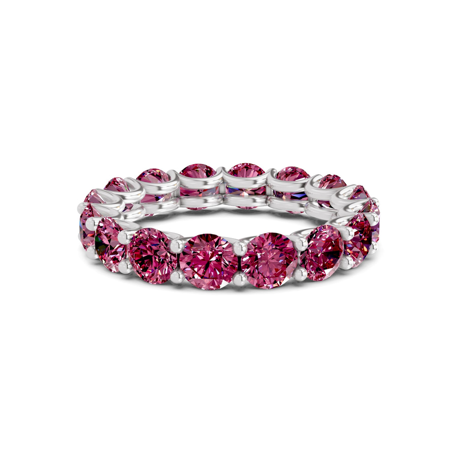 Platinum Neveah Round Lab Diamond Eternity Ring (3 Ct. Tw.) front image