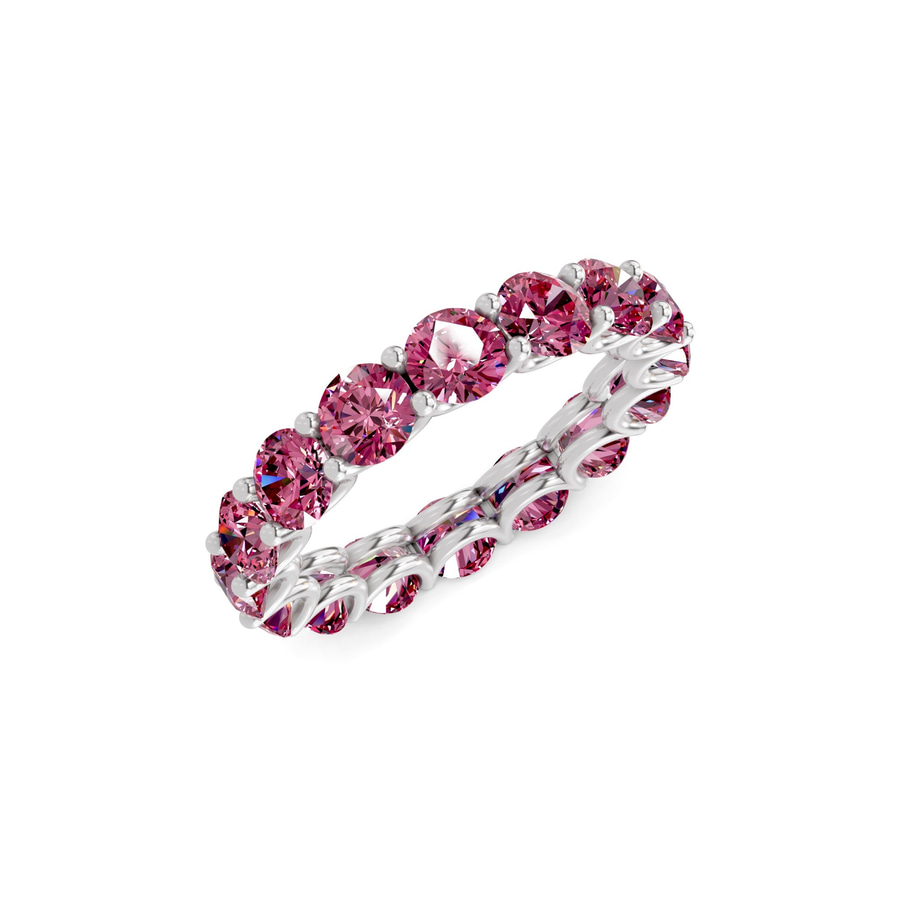 Platinum Neveah Round Lab Diamond Eternity Ring (3 Ct. Tw.) right