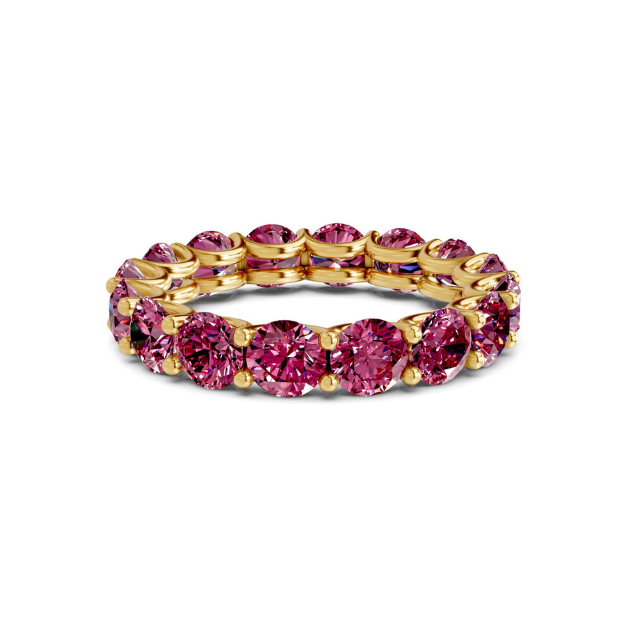 10kt Yellow Gold Neveah Round Lab Diamond Eternity Ring (2 Ct. Tw.) front image