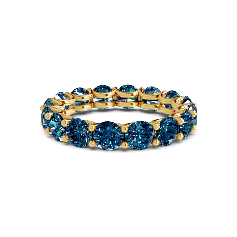 14kt Yellow Gold Neveah Round Lab Diamond Eternity Ring (6 Ct. Tw.) front image