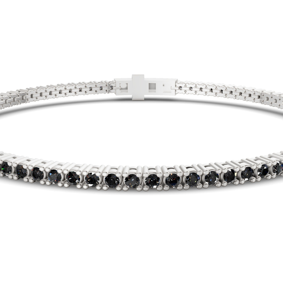 14kt White Gold Darcy Round Lab Diamond Tennis Bracelet (2 Ct. Tw.) side right image one