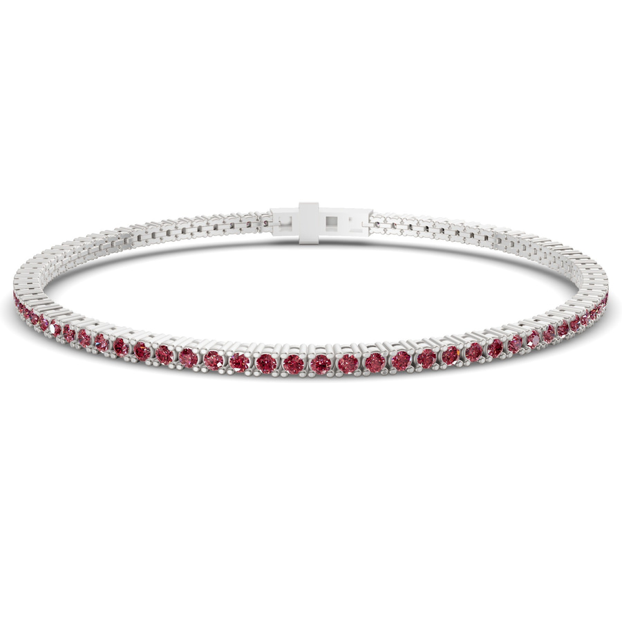 14kt White Gold Darcy Round Lab Diamond Tennis Bracelet (4 Ct. Tw.) front image