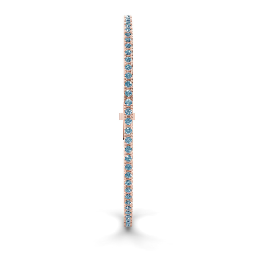 14kt Rose Gold Darcy Round Lab Diamond Tennis Bracelet (10 Ct. Tw.) standing product image one