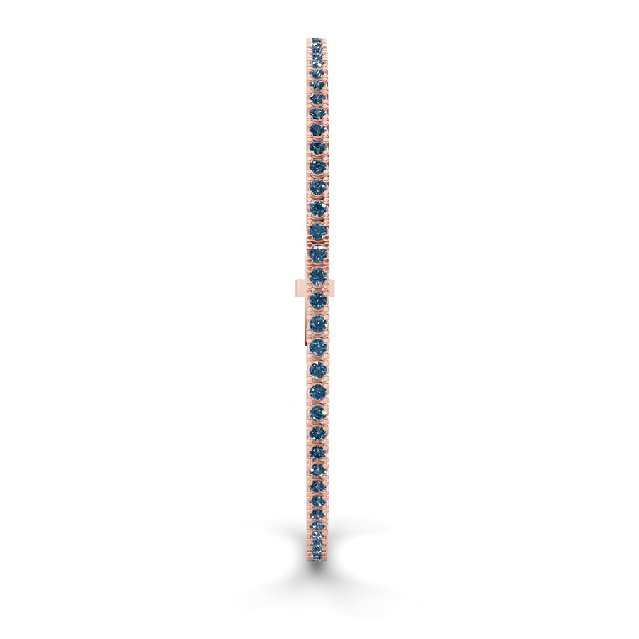 10kt Rose Gold Darcy Round Lab Diamond Tennis Bracelet (10 Ct. Tw.) standing product image one