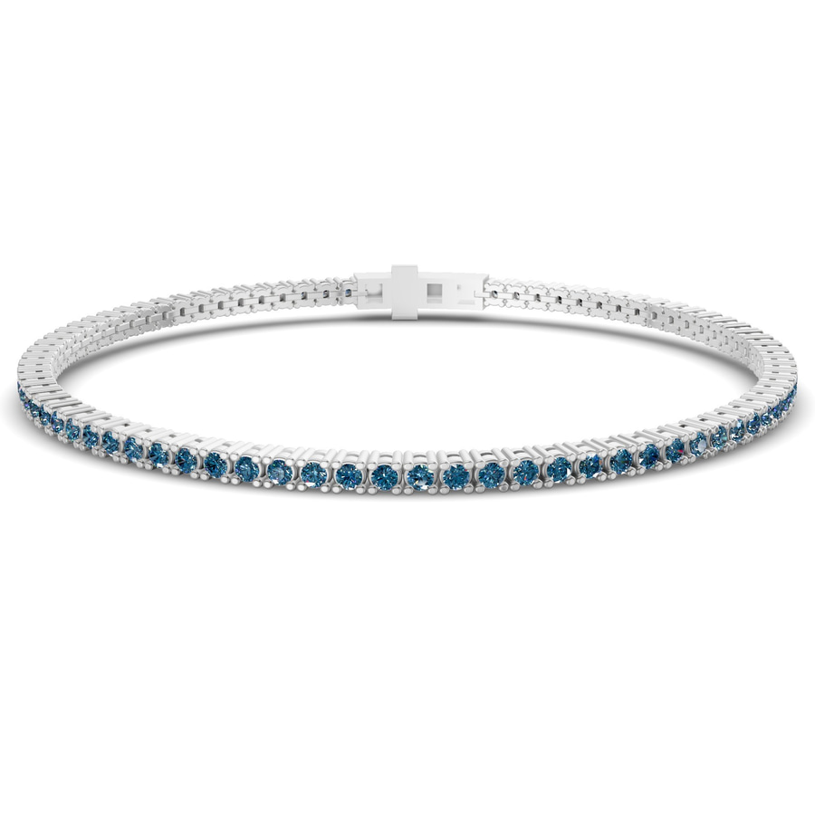 Platinum Darcy Round Lab Diamond Tennis Bracelet (25 Ct. Tw.) front image