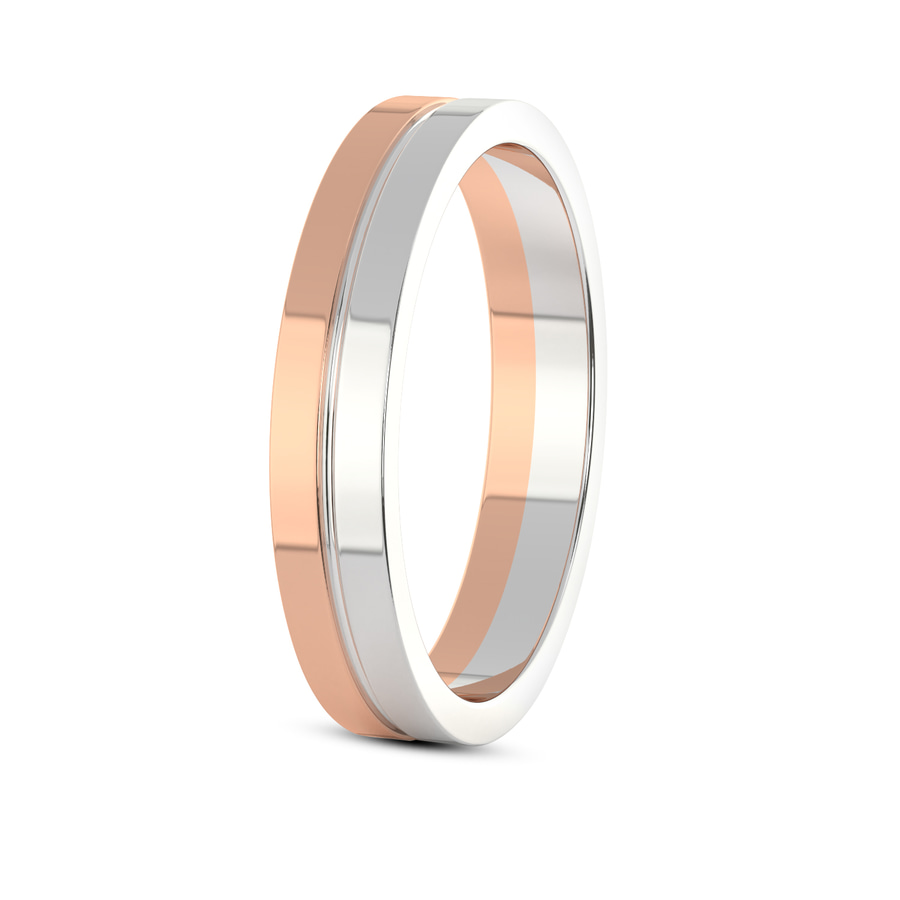 10kt Rose Gold Amour Couple Rings (1/8 Ct. Tw.) left