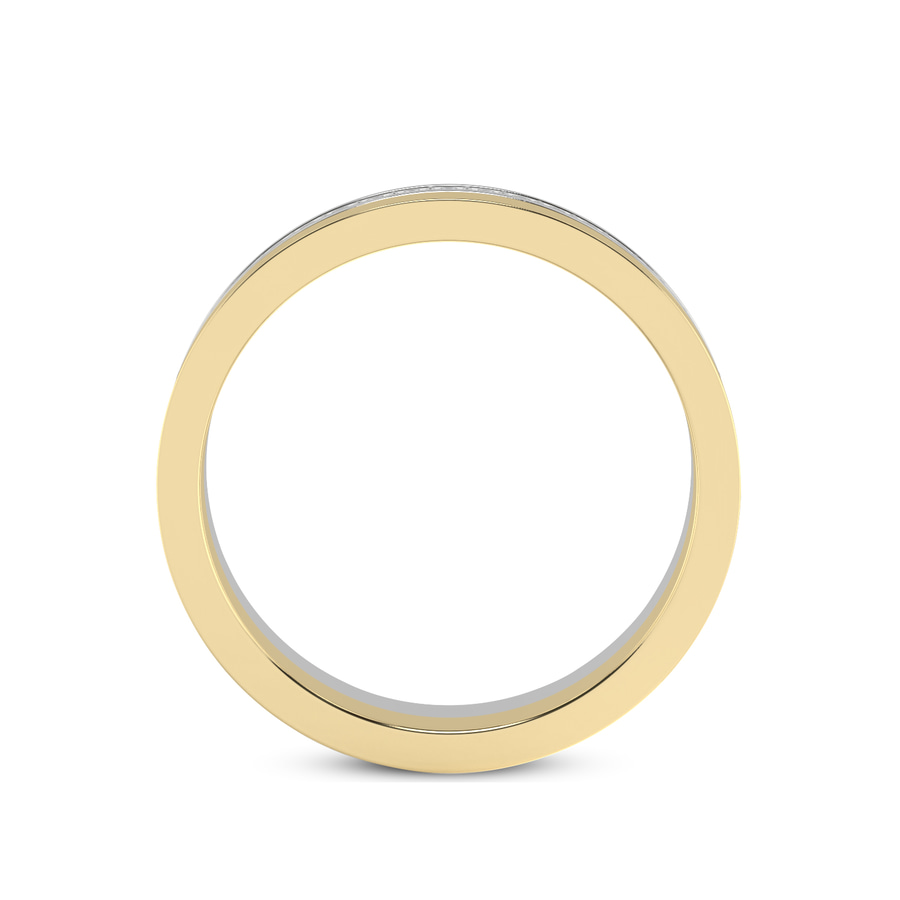 10kt Yellow Gold Amour Couple Rings (1/8 Ct. Tw.) her right
