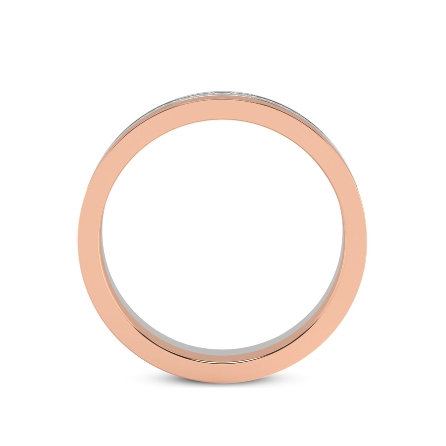 10kt Rose Gold Amour Couple Rings (1/8 Ct. Tw.) her right