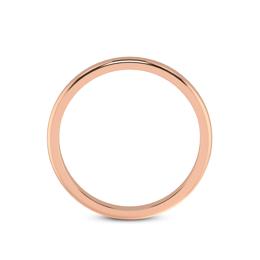 14kt Rose Gold Timeless Love Couple Rings her right