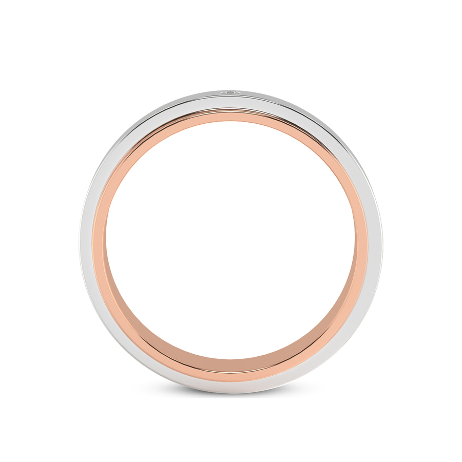 9ct Rose Gold Infinite Love Couple Rings (1/50 Ct. Tw.) her right