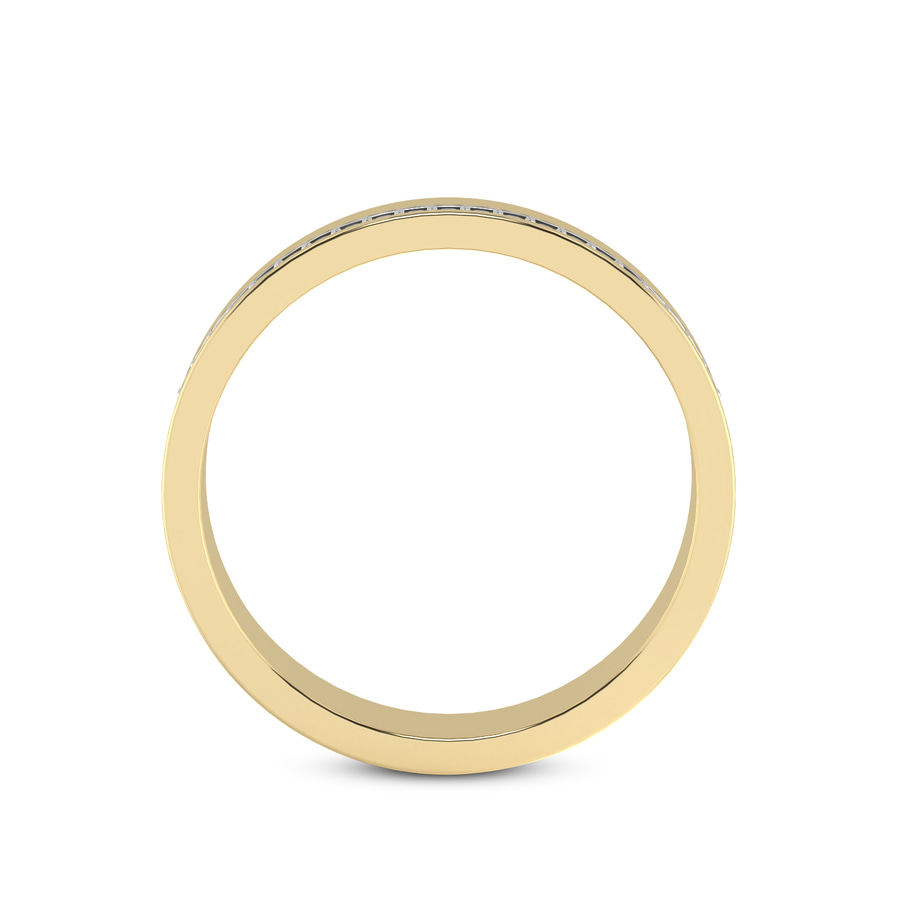 18kt Yellow Gold Beau Couple Rings (1/10 Ct. Tw.) her right