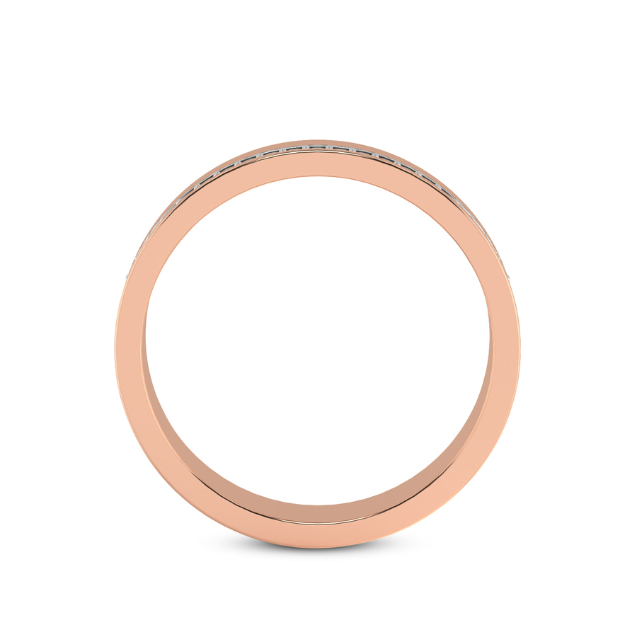 18kt Rose Gold Beau Couple Rings (1/10 Ct. Tw.) her right