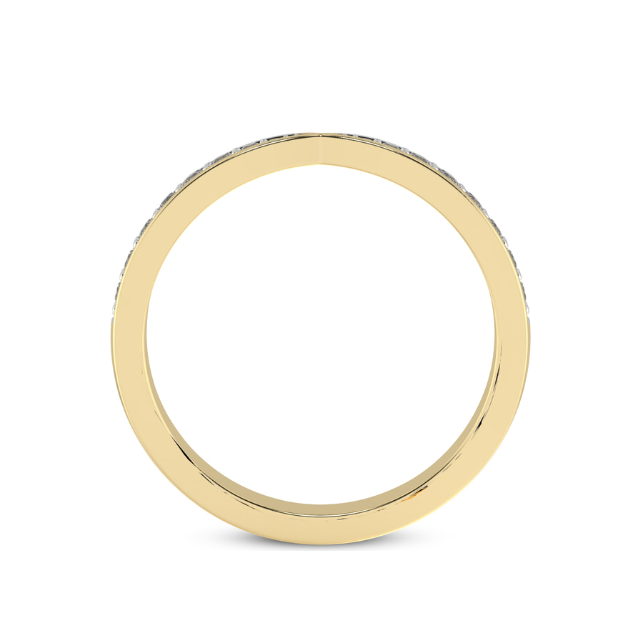 10kt Yellow Gold Everlasting Love Couple Rings (1/5 Ct. Tw.) her right