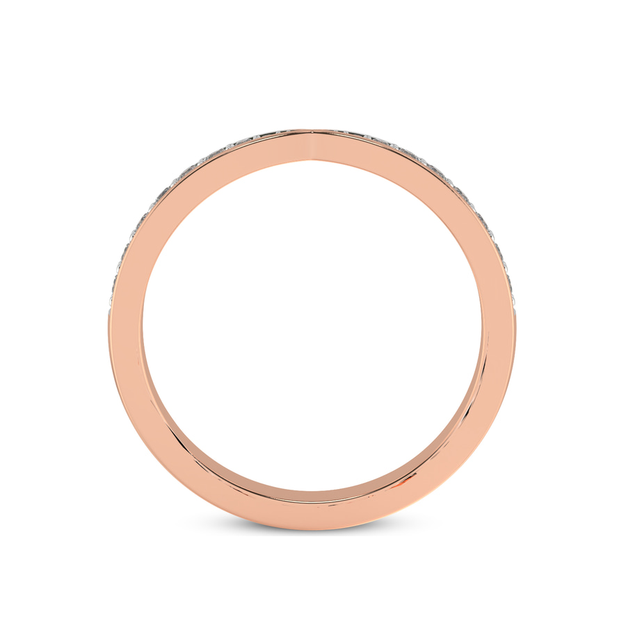 10kt Rose Gold Everlasting Love Couple Rings (1/5 Ct. Tw.) her right