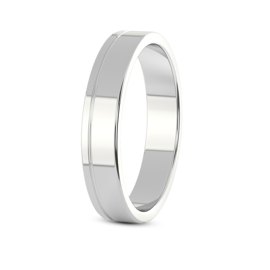 10kt White Gold Forever Love Couple Rings left